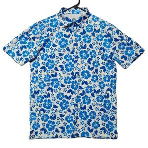 Kaipar Mens Large Hawaiian Hibiscus Limited Edition Performance Golf Polo‎ Shirt